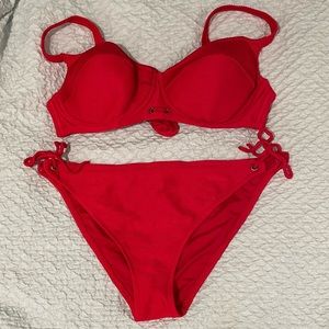 Calzedonia Cobey Red Bikini Set